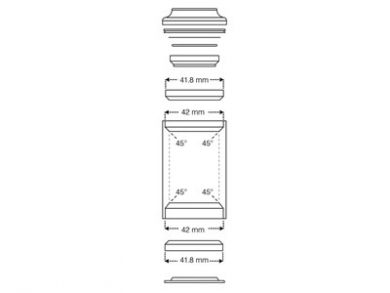 Stronglight ohjainlaakeri 1 1/8" IS42-IS42