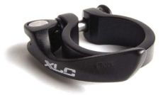 XLC PC-L01 Seat Clamp 31,8mm musta pikalinkulla
