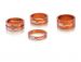 XLC A-head spacer 1-1/8" oranssi