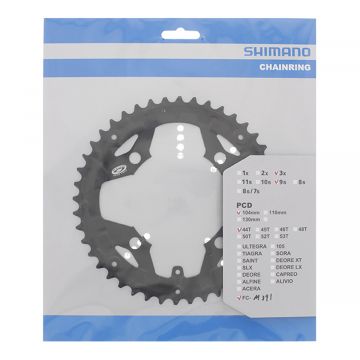 Shimano FC-M391 Eturatas 44t 104mm (3x8)
