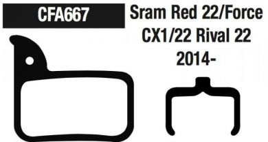 EBC CFA 667 Jarrupalat Sram Red/Force/Rival