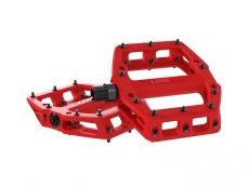 Trek Line Elite Flat Pedal Set - Radioactive Red