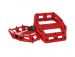 Trek Line Elite Flat Pedal Set - Radioactive Red