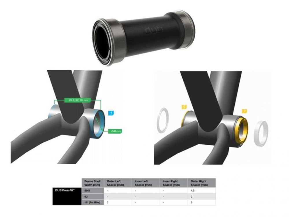 SRAM Bottom bracket DUB PressFit 89,5/92 - Sporthammer