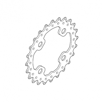Shimano SLX FC-M675 Eturatas 26t 64mm (2x10)